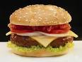 Fast Food, hamburger; 1 felie de vita tocata, obisnuita, simplu