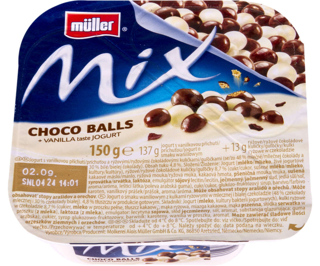 Iaurt Mix Choco Balls, Muller