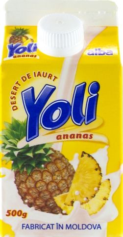 Desert de iaurt Yoli - ananas, Alba