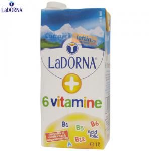 Lapte UHT + 6 vitamine, LaDorna