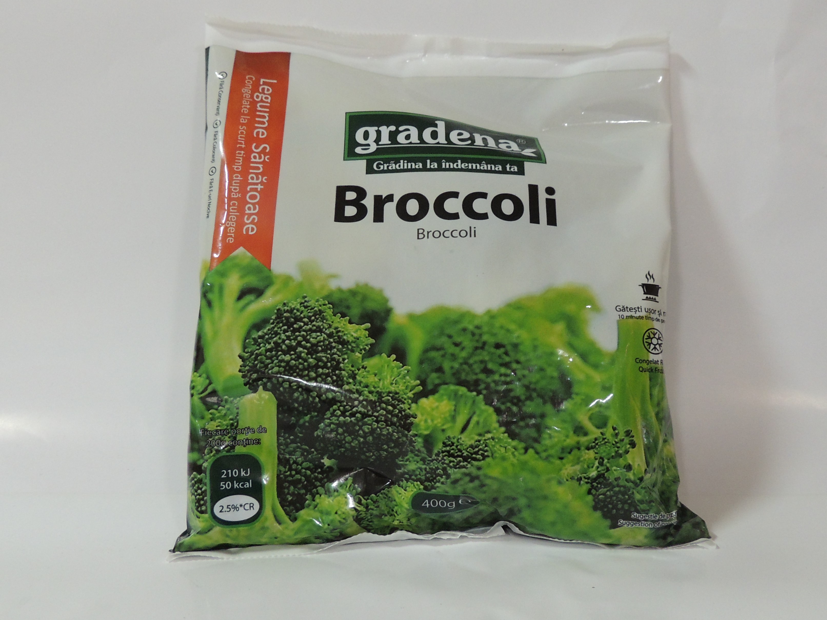 Broccoli congelate, Gradena