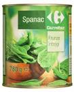 Spanac frunze, Carrefour