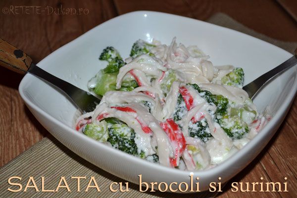 Salata de broccoli cu surimi