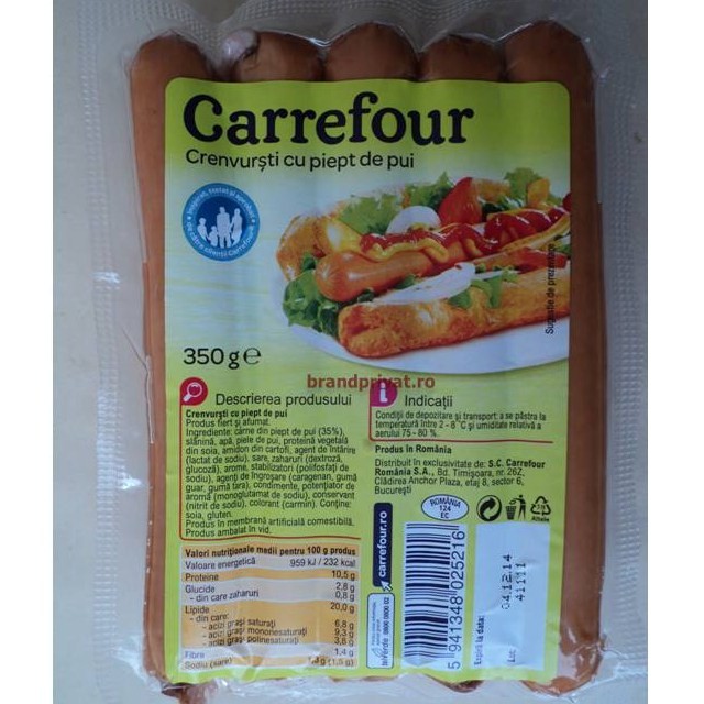 Crenvursti, Carrefour