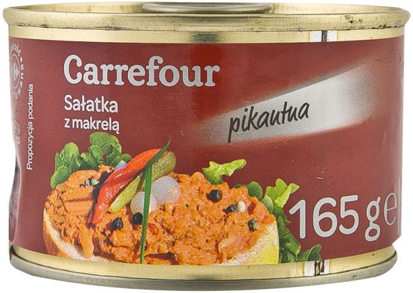 Salata picanta cu macrou, Carrefour