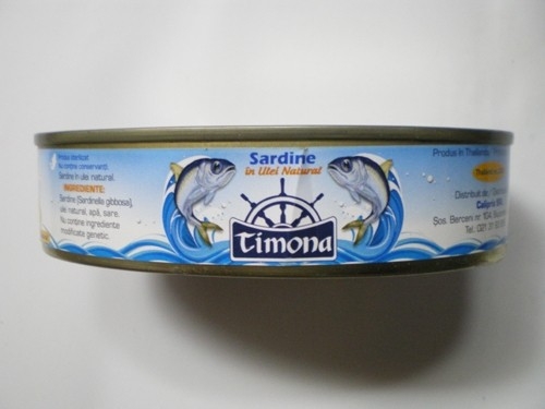 Sardine în ulei natural, Produse alimentare