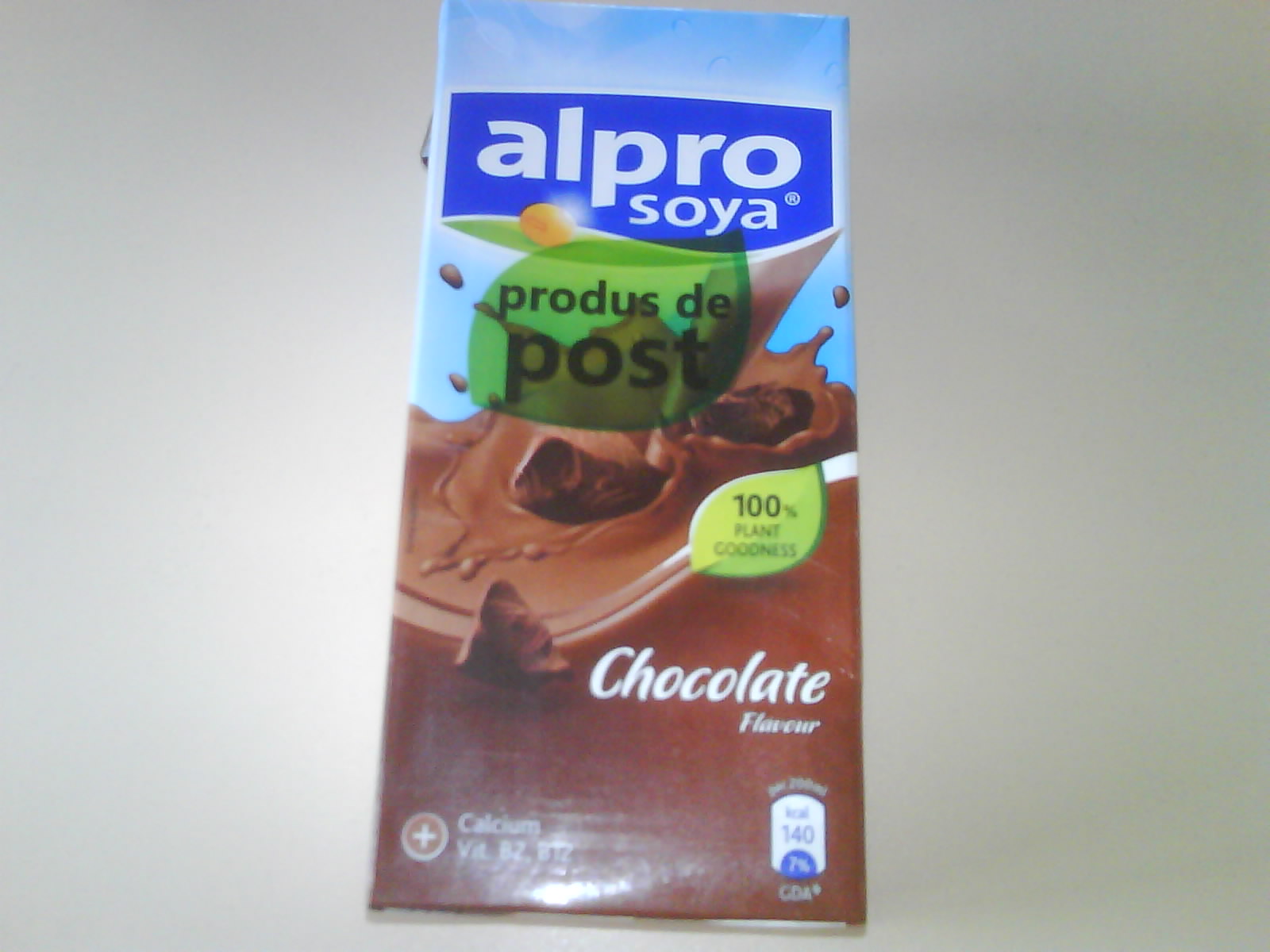 Lapte de soia cu aroma de ciocolata, Alpro