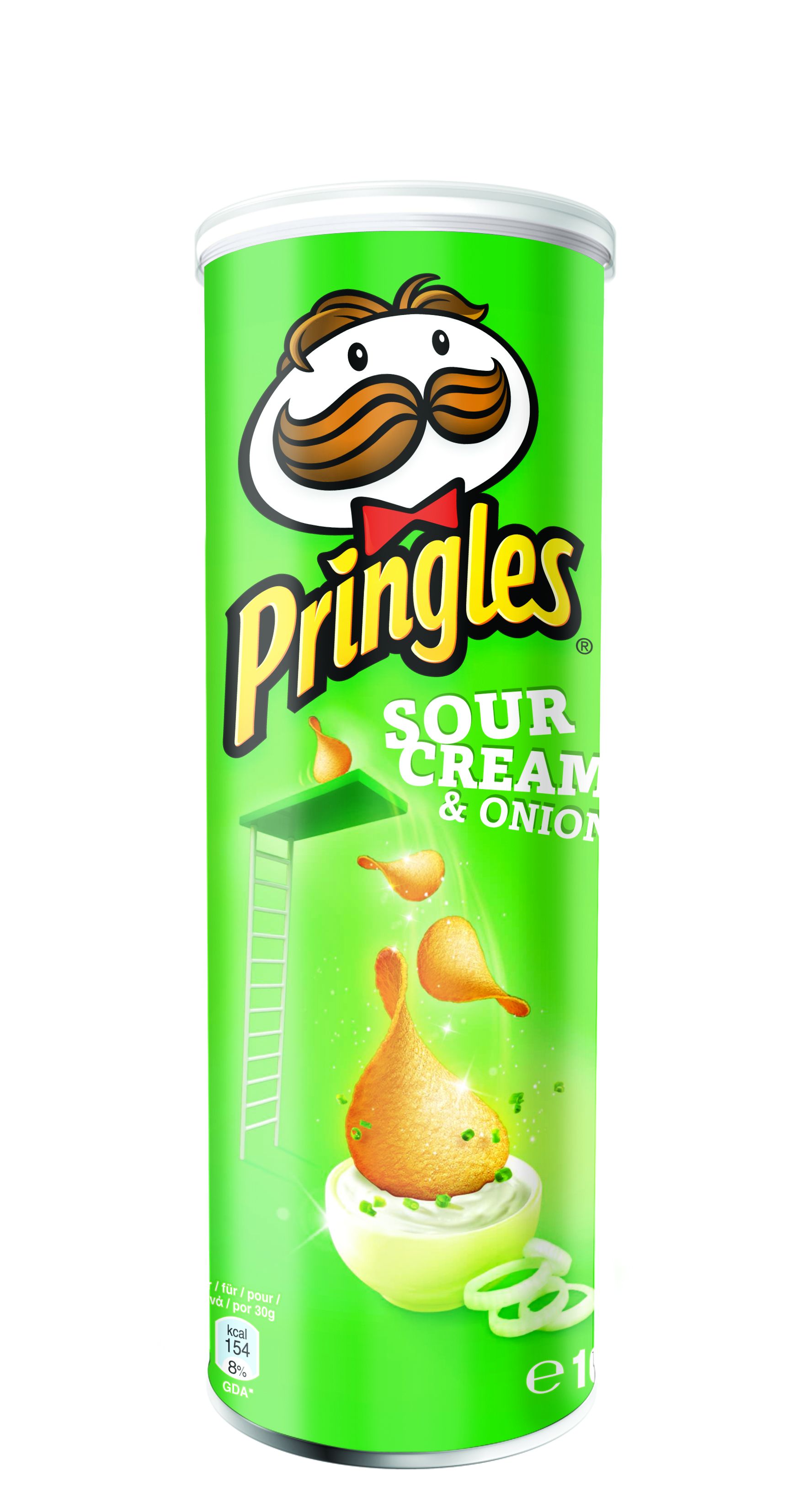 Snack / Chips cu ceapa si smantana, Pringles