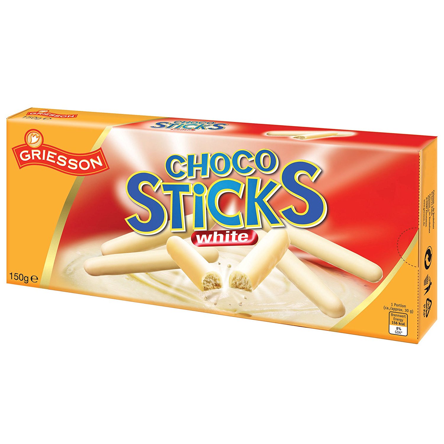 Choco Sticks alb, Griesson